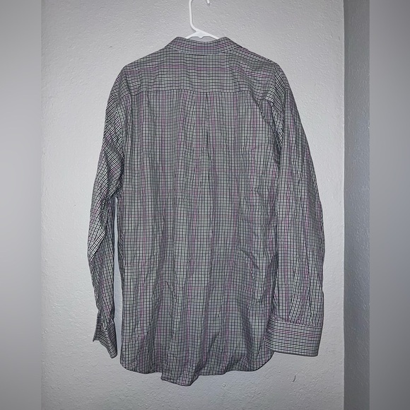 Peter Millar Gray Plaid Long Sleeve Button Down Shirt - Picture 3 of 6